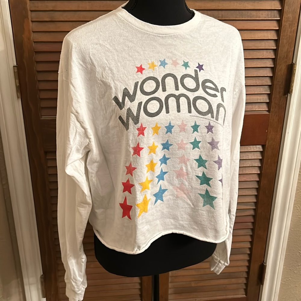 Junk Food Clothing Wonder Woman Cropped Tee